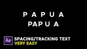 Spacing or Tracking Text animation - After Effects tutorial