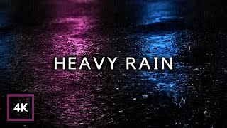 Heavy Rain on Road to Sleep Deep Tonight | Rainstorm All Night, Rain for Sleeping