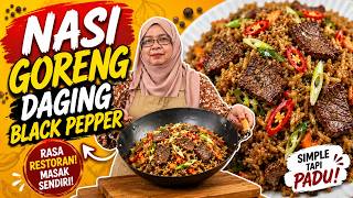 Nasi Goreng Daging Black Pepper | Rasa Restoran Masak Sendiri |