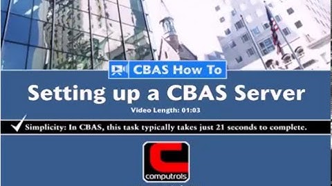 Setting Up a CBAS Server