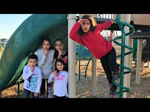 HIDE AND SEEK with HZHTube at the playground