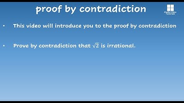Proof by Contradiction Introduction