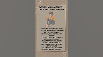 EVERYONE MAKES MISTAKES #tricks #psychology #quotes #selfimprovement #shorts #motivation #love #life