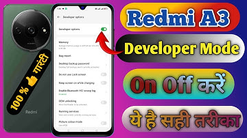 redmi a3 mein developer option on kaise kare, redmi a3 developer option settings