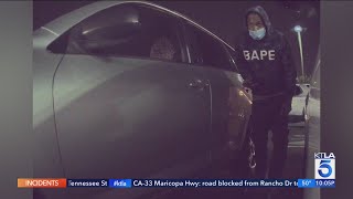 Security video captures thieves breaking into cars in Rowland Heights