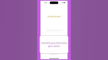 Apple iOS UIView Lifecycle explained