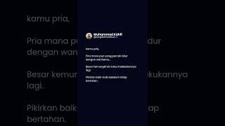 Save kalau relate. Share ke temanmu. Follow buat konten relationship, mindset pria, dan self growth.