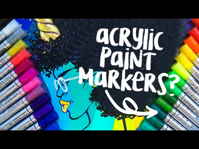 Painting with Acrylic Markers 🌟🌟Arrtx Acrylic Markers Review 