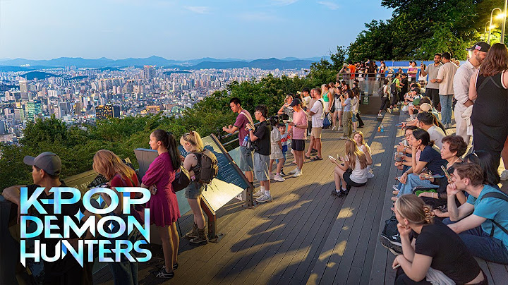 케이팝 데몬 헌터스 촬영지, 남산타워 야경 워킹투어🌃｜서울 도심의 낭만적인 밤｜N서울타워부터 회현역까지｜4K HDR