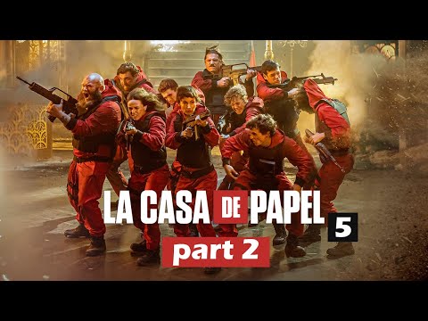 عصابه بتسرق احتياطي الذهب الاسباني بمساعدة الجيش ملخص مسلسل     الموسم الخامس الجزء 2