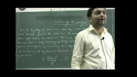 Lecture 16 _ Unit 2 _ Railway Geometric Design _ Widening of Gauges