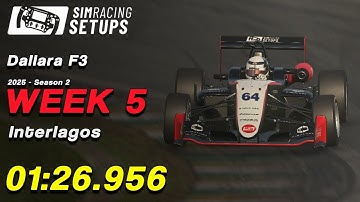 01:26.956 - Dallara F3 - Interlagos  + SETUP (2025S2 W5)