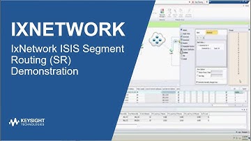 IxNetwork ISIS Segment Routing