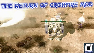 My return to the CROSSFIRE MOD , C&C 3 , Tiberium Wars Mod , GDI , Vs Random Brutal ai , 4k,