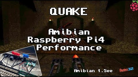 Quake - Amiga Amibian Amiberry Raspberry Pi 4 - Performance Demo (AmiQuake)
