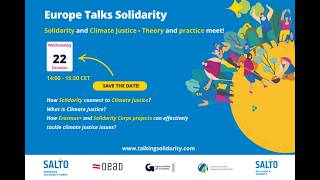 Europe Talks Solidarity  Webinar 1/ 2025 Solidarity and Climate Justice