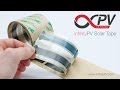 Flexible Solar Tape by infinityPV - organic solar cells that stick to any surface