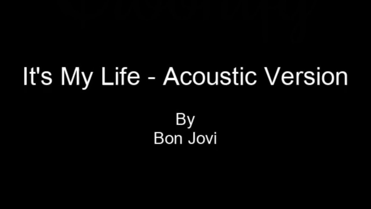 Bon Jovi - It’s My Life (Acoustic Karaoke)