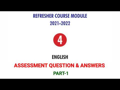 4th Standard English Answer key  PART-1