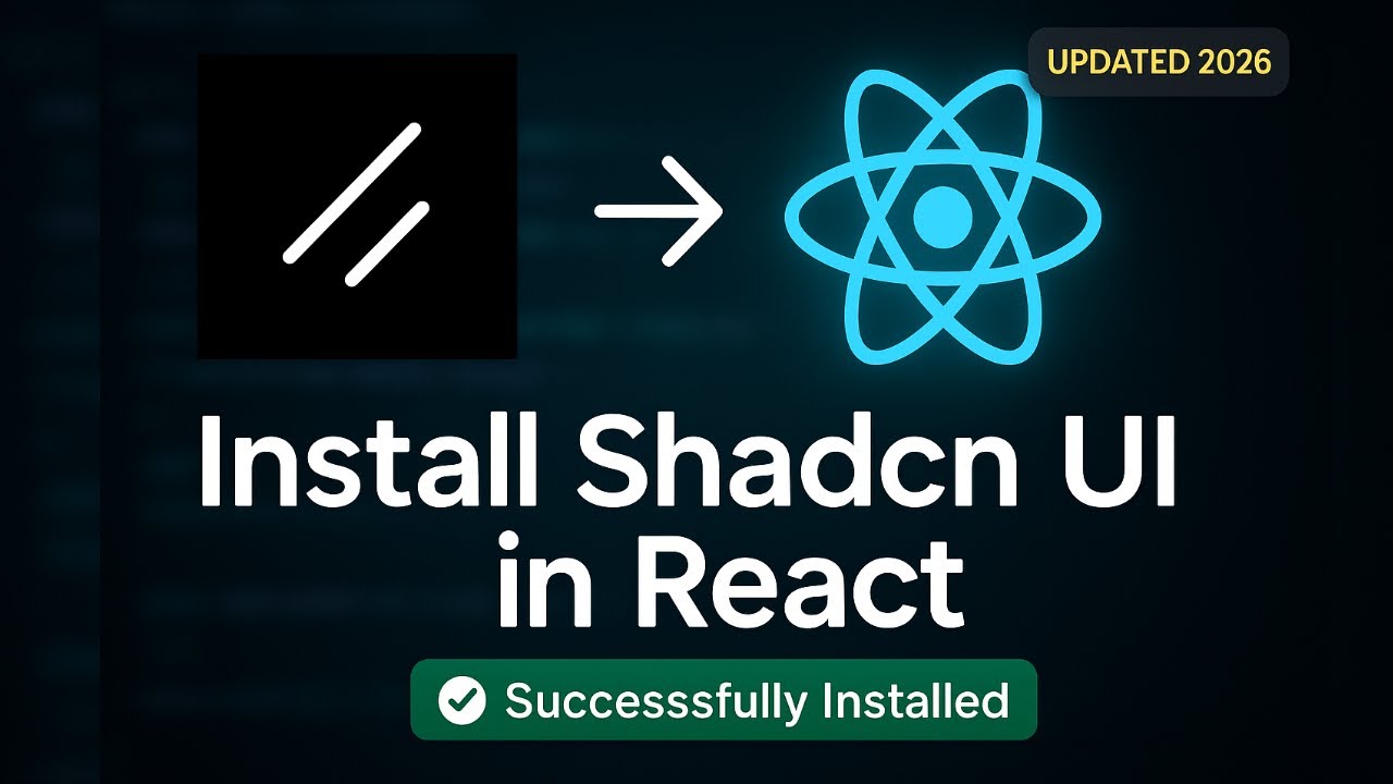 How to Install Shadcn in React, Vite with Javascript | Set up shadcn/ui in React, Vite, Javascript
