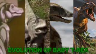 Evolution Of Baby T-Rex In Movies, TV Shows, Documentaries, Games, &amp; Paleo Media