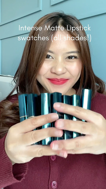 Try on all shades from Intense Matte Lipstick on medium light skin!