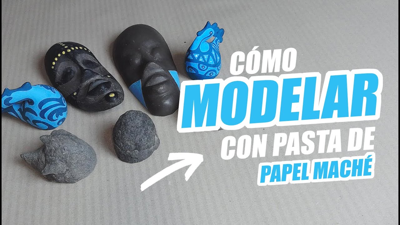 CREA ESCULTURAS ÚNICAS con PASTA de PAPEL MACHÉ CASERA ✅Diy PASO a PASO