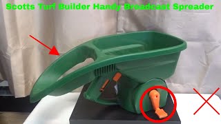 ✅  How To Use Scotts Turf Builder Handy Broadcast Spreader Review