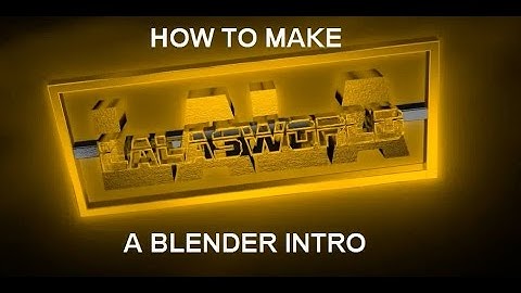 How To Make a Blender Intro 2017 Tutorial Easy No Tech Skills Required