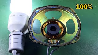 New Free Energy Using Speaker Magnet With Copper Wire 100%