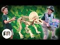 Dinosaur Toy Hunt with Jurassic World | Jurassic Tv | Dinosaurs and Toys | T Rex Family Fun