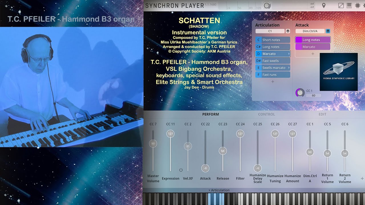 SCHATTEN, composer: T.C. Pfeiler™® Hammond B3 Vienna Symphonic Library Copyr © Soc.: AKM Austria