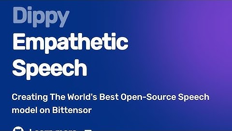 🚀 The Bittensor Companion Everyone’s Talking About: Dippy’s Speech Subnet! powered by $TAO 💡