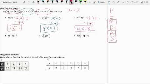 3.2 - Linear Functions