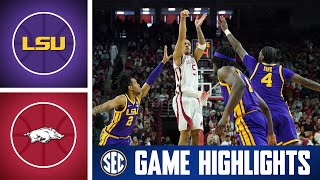 LSU Tigers at No. 20 Arkansas Razorbacks | Game Highlights | 2026 SEC Men's Basketball