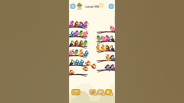 Bird Sort Colour GAMEPLAY LEVEL 178🔥Subscribe Channel@8-Bit games🔥