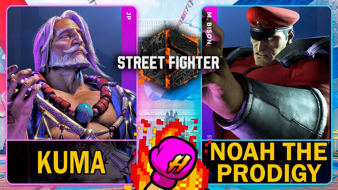 SF6 Kuma (JP) VS Noah The Prodigy (M.BISON)🥊Street Fighter 6🥊スト6🥊4K 60ᶠᵖˢ