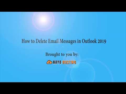 How to Delete Webmail Messages in Outlook with NAYO HOSTING