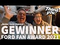 DANKE DANKE DANKE! Wir haben den Ford Fan Award 2021 in der Kategorie &quot;Bester Ford Channel&quot; gewonnen