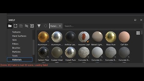 failed to load 3d scen /substance painter