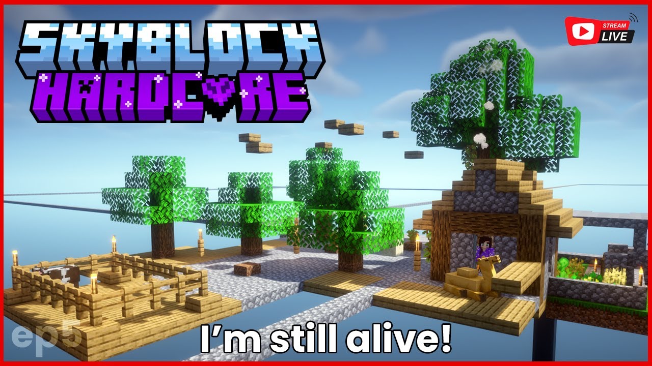 Minecraft Hardcore Skyblock 100 Days Series - Live Stream Series - YouTube