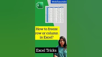Excel Tricks | How to freeze panes in Excel? #freezepanes #freezepanesexcel #freezerowsandcolumns