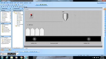 SCADA - INTOUCH - four bottle filling program