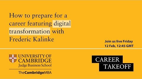 Careers Takeoff | How to prepare for a career featuring digital transformation