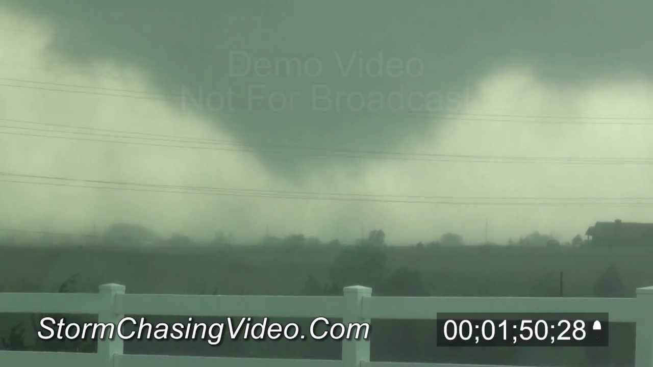 4/9/2012 Woodward, OK Tornado stock footage