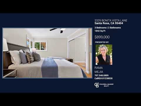 3329 Bonita Vista Lane, Santa Rosa, CA home video tour