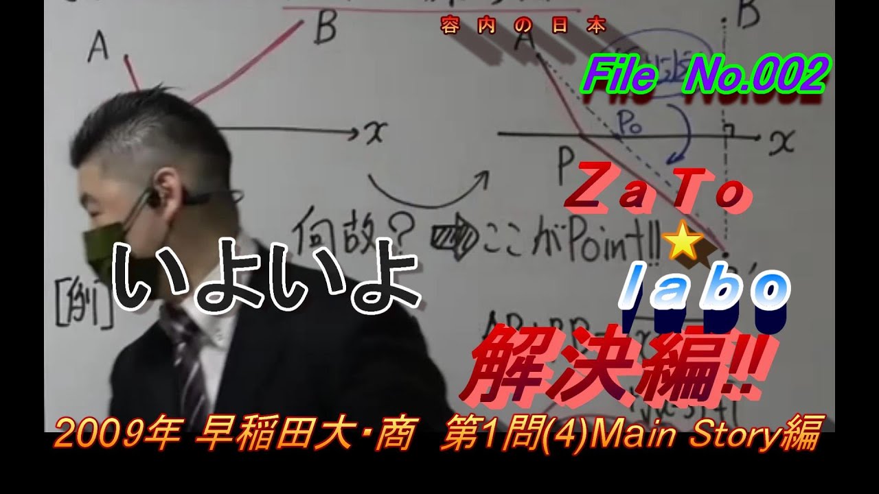 2009早稲田大商学部数学第1問(4)解説MainStory編【対応演習付き