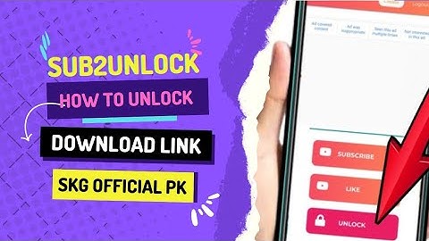 how to use sub4sub sub2unlock tutorial video // SKG official pk //trick tips