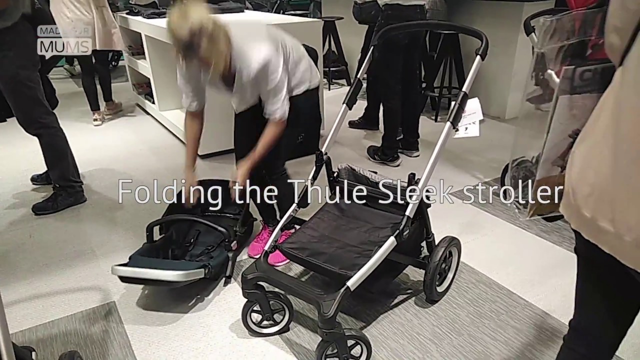 thule sleek double stroller