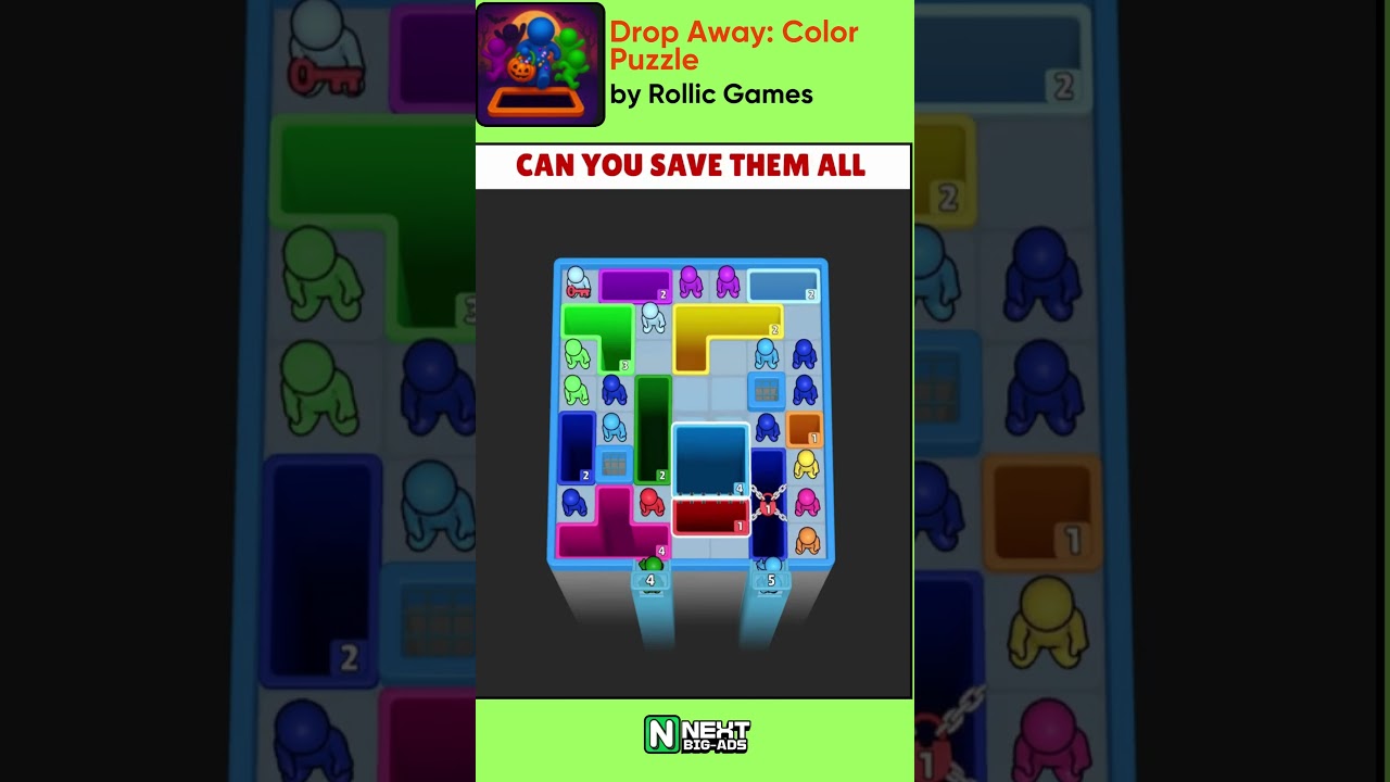 🎨 Drop Away: Color Puzzle by Rollic Games | NextBigAds | Ad Intelligence 